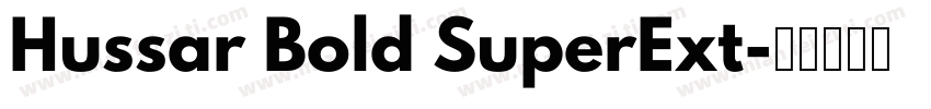 Hussar Bold SuperExt字体转换